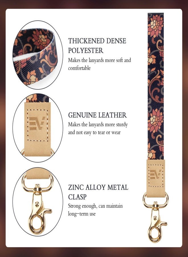 EcoVision Cute Keychain Lanyards for Keys, Wristlet Key lanyard for Women, Badge Lanyards Strap with 2 keyrings - Image 3